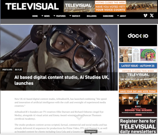 Televisual - Ai Artificial Studios Duncan Thomsen Ai Video Artist